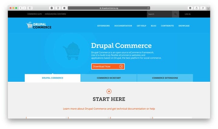 Платформа электронной коммерции Drupal с открытым исходным кодом