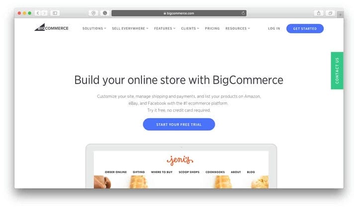 Ресурсы платформы электронной торговли BigCommerce
