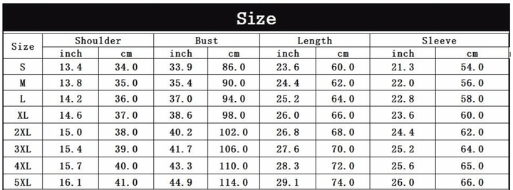 Таблица преобразования размера одежды на aliexpress
