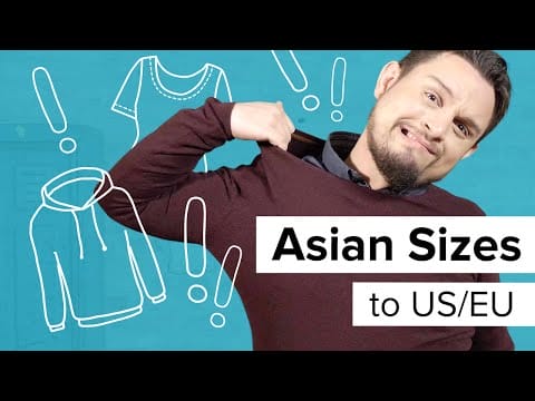 Преобразование азиатских размеров в американские - Таблица преобразования азиатских размеров
